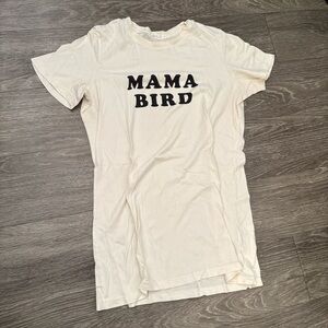 Mama Bird Graphic Tee - Cream